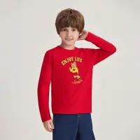 在飛比找Yahoo奇摩購物中心優惠-GIORDANO 童裝印花長袖上衣 太空小熊 - 41 高貴