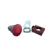 Ge Power 184551 P9MEM4RL Button Bright A Mushroom D.40 MM Red