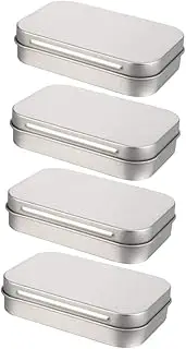 8 Pcs Tinplate Storage Box Jewelry Holder Small Storage Container Coffee Container Empty Storage Tins Candy Metal Ornament Container Rectangular Box Clamshell Outdoor, 3AJT2E9WWED419HWX1009X0P8