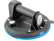 Högert Technik - Battery Suction Lifter 200 mm with Pressure Gauge, Battery Vacuum Cleaner, Heavy Duty Suction Lifter, Load: 150 kg, Suction Cup is Used When Transporting Window Glass, Smooth Objects