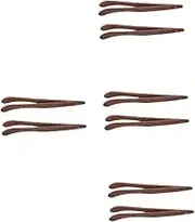 Zerodeko 4sets Wooden Tea Ceremony Tongs Tea Clip Tweezers for Teaware Accessory Multifunctional Sugar Cube Tongs for Kungfu Tea 2pcs*4