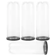 4 Pcs Tennis Cylinder Holder with Lid Baseball Storage Container