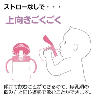 日本利其爾Richell TLI鴨嘴吸管水杯(150ml)-鼠樂團 墊腳石購物網