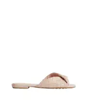 BOTTEGA VENETA Blink $990 Cameo Leather Flat Mules New And Authentic