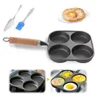4-Cup Egg Frying Pans Non Stick with Handle for Gas Stove & Induction Cookware