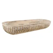 Maine & Crawford Bahni 55x19cm Wooden Display Tray Storage Organiser Natural