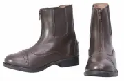 TuffRider Ladies Starter Lite Zip Paddock Boots - Mocha 5