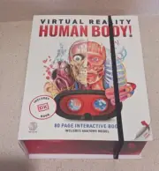 Abacus Brands Virtual Reality Human Body 80 Page Anatomy Book with Model (94390)