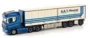 for WSI for SCANIA S CS20H 6X2 TAG AXLE BOX TRAILER-3 AXLE 1:50 Pre-built Model