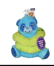 Outward Hound Interactive Ring Dog Toy Set Crinkle Squeak Plush Panda NEW!! 9”