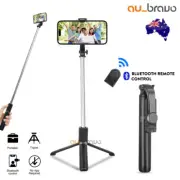Bluetooth Selfie Stick Handheld Tripod with Rechargable Shutter For Mobile Phone