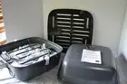 Pampered Chef INDOOR OUTDOOR Portable GRILL - Electric or Charcoal + GRILL MATS