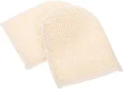 WOONEKY 2pcs Exfoliating Shower Gloves Body Scrubbers for Deep Cleaning Comfortable Bathing for Removing Dirt and Oil for Daily Use Bath Shower