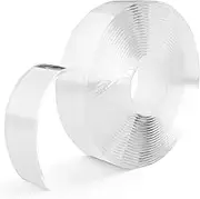 Double Sided Tape Heavy Duty Wall Mounting Tape, Removable Adhesive Tape, Strong Adhesive Strips Carpet Tape Poster Tape Wall Tape, Transparent Double Tape(1.18" X 16.5 Feet)