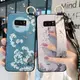 適用于三星Note8手機殼Galaxy note9腕帶支架掛脖Neto8個性女款net8中國風Noto9軟膠八防摔浮雕n0te8復古浮雕