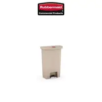 在飛比找PChome24h購物優惠-Rubbermaid 樂柏美 前踏式垃圾桶 50L 米色 1