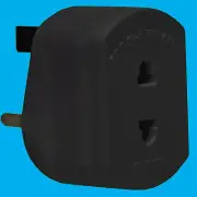 Shaver Travel Adaptor Plug For 2 Round Pin to 3 Flat pin UK plug 1A Socket