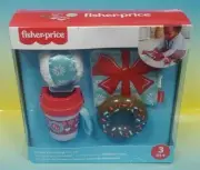 Fisher-Price Season's Greetings Gift Set - Teethable Cup, Donut, Snowball, Gift