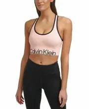 Calvin Klein Performance Women's Mid-Impact Sports Bra Dark Orange XS, $40 NWT