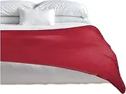 TOP 100% Waterproof Blanket Red/Grey Jumbo 80x60 for Adults and Pets. Everything Dry No Matter How Wet It Gets! Ultra-Soft, Noiseless, Leakproof. Bed, Mattress, Furniture Protector. EZ Wash/Dry