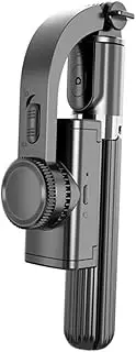 TEHAUX 1 Set Cellphone Gimbal Stabilizer Hand Held Tripod for Live Streaming Black Versatile Phone Holder for and Filming Compact Design with Strong Toughness