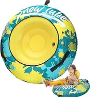 Inflatable Sled - Ski Tube, Unique Outdoor Sled Toy | Thickened Snow Tube for Kids, Inflatable Winter Tube with Oxford Cover, Perfect for Sledding, Snow and Family Winter Activities