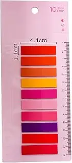 ZningEsxi Multicolor Sticky Notes 200 Pcs Writable Index Books Stickers Memo Page Reading File Classify Markers Self-Adhesive Studying Label Annotation