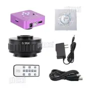 2K 51MP Microscope Camera Kit USB Camera w/ 0.35X C Mount Adapter Lens