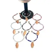 Silver Leaf Wine Charms Handmade *Gift Idea*