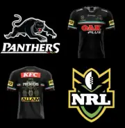 Penrith Panthers PREMIERSHIP Alternate Jersey Size LARGE Available NRL