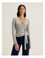 [REVIEW] Giselle Wrap Cardigan in Grey Marle