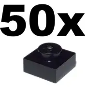 NEW LEGO - PLATES - 1 x 1 - Black plate x 50 - 1x1