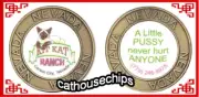 Kit Kat Ranch Brothel Brass coin Carson City NEVADA Legal Cat House Whore House