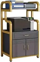 Printer Stand Iron Art Living Room Shelves Floor Ceiling Bookshelves Storage Racks Elevated Simple Office Light Luxury Printer Storage Racks Storage Shelf