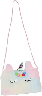 [VANZACK] Cute Mini Shoulder Bag Unicorn Purse Plush Material Multi-Functional Travel Handbag for Girls