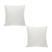SOGA 2X 50cm White Throw Pillow Premium Polyester Fiber and Cotton for Home Decor