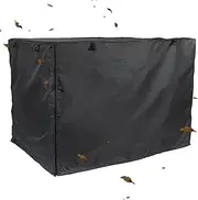Crate Cover - Dog Crate Cover, Silver Coated Fabric Kennel Cover | Dog Kennel Cover Waterproof Dog Kennel Cover with Double Door, Anti-UV Clay Kennel Cover with Window Insulated Kennel Cover with