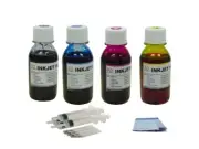 4 Color Bulk Ink Refill Kit for Canon Printer Cartridges 400 ml Total