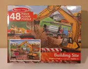 48 Piece Building Site Floor Melissa & Doug Puzzle Brand New Sealed