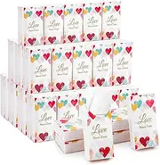 50 Pack Pocket Tissues Bulk Individual Small Tissue Packs 4-Ply Sheets,10 Sheets Per Pack Tissues Travel Size