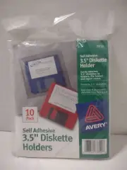 New Avery Self Adhesive 3.5” Diskette Holders 10 Pack 73722 (A1)