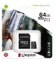 KINGSTON 金士頓 64GB 64G microSDXC【100MB/s-Plus】UHS U1 TF C10 SDCS2/64GB 手機記憶卡