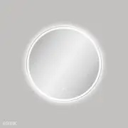Fienza Reba LED Framed Mirror 700mm Round Matte White LED700FRW