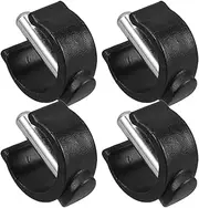 4Pcs Adjustable Clamp Buckle for Walking Sticks Non Slip Tube Canes Clips Durable Thermoplastic with Reinforcements Easy Tool Assembly Sturdy