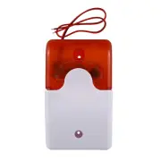 Wired Strobe Warning Siren Dc 12V Sound Alarm Flashing Light Sound1351