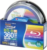 Verbatim VBR260YP10SV2 Single Recording Blu-Ray Disc, BD-R, DL, 50GB, 10 Shee...
