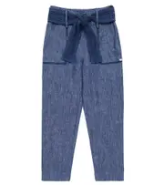 [Tartine et Chocolat] Tartine et Chocolat Linen pants Y 6 blue