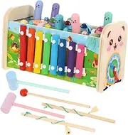 HONITANO 1Set Musical Hammer Interactive Educational Percussion Playset for Develops Creativity Motor Skills Present for Boys