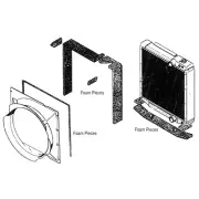 Case IH 7110 7120 7130 7140 7150 Radiator Foam Seal Kit USA