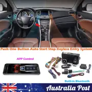 Car Keyless Entry Kit Mobile Phone Remote Start Alarm Ignition System Universal